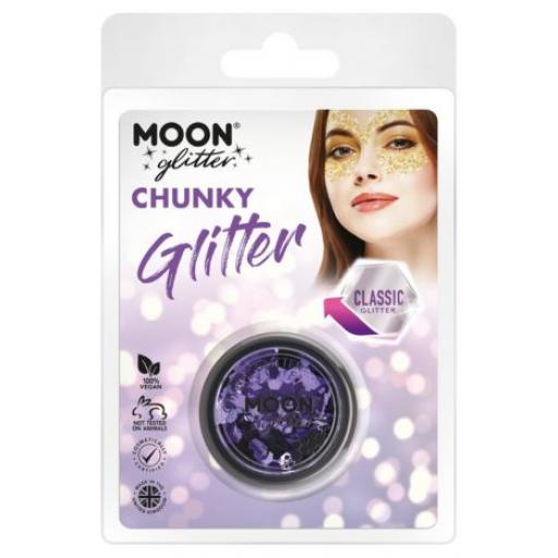 Moon Glitter Classic Lavender Biodegradable Chunky Glitter 3g