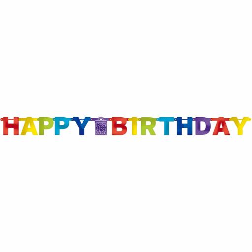 Bright Birthday Letter Banners 2.2m