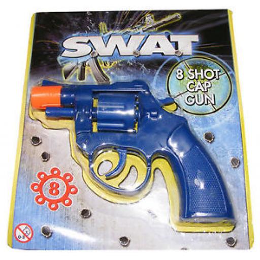Plastic Swat 8 Shot Toy Cap Gun