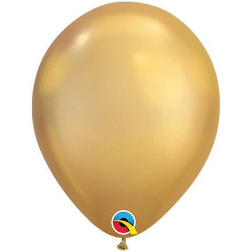 11" Qualatex Chrome Gold Latex 25pcs