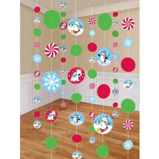 Joyful Snowman String Decorations 8pcs