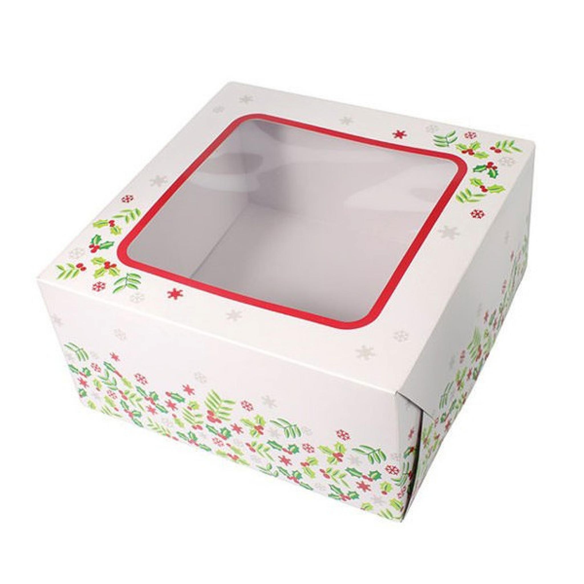 10x10x5" Windowed Cake Boxes - Plain/Designed | Party Party