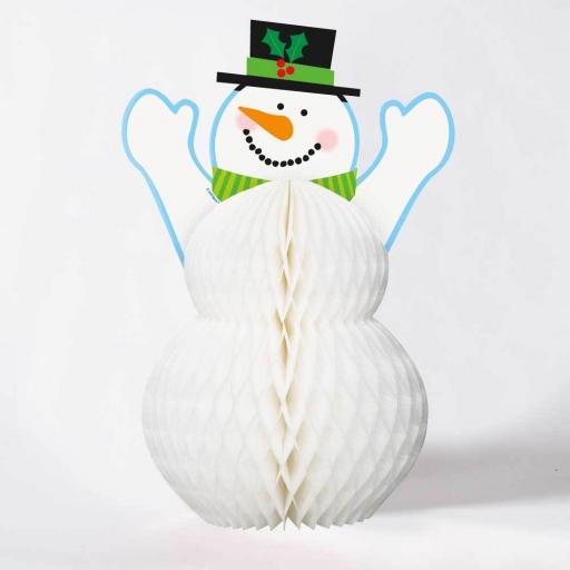 Snowman Honeycomb Decorations 12 in