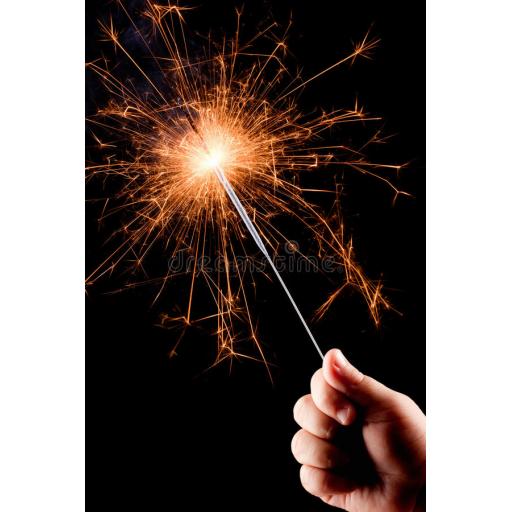 Pack Of 6 Sparklers 25cm Hand Held