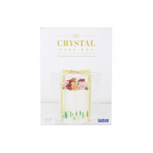 Crystal Cake Box 8 x 8 x 11"