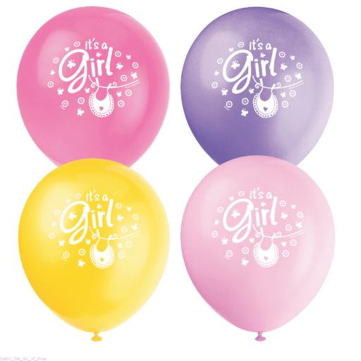 Pink Clothesline Balloons 8 pcs