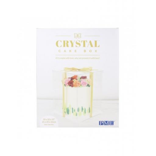Crystal Cake Box 10 x 10 x 13"