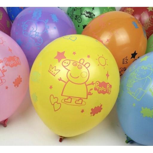 Peppa Pig Latex Balloons 6pk