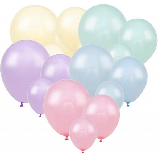 Macaroon Assorted Latex Balloons 20 x 12''