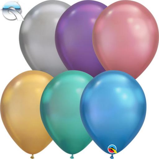 Fantasia Shiny Assorted Latex Balloons 15 x 12''