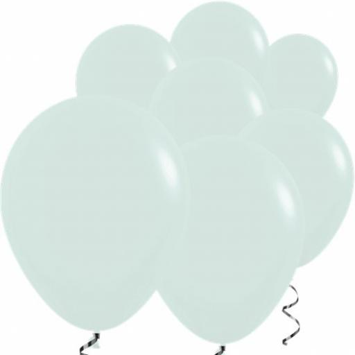 Crystal Bubble Green Latex Balloons 12'' 12pk