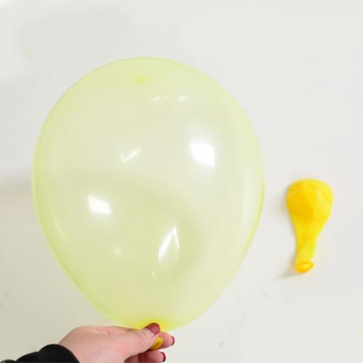 Crystal Bubble Yellow Latex Balloons 12'' 12pk