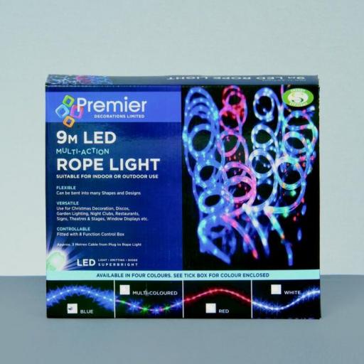 9M Multi-Action LED Rope Light Red Colour