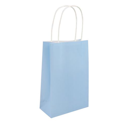 Light Blue Paper Bag With Handle
