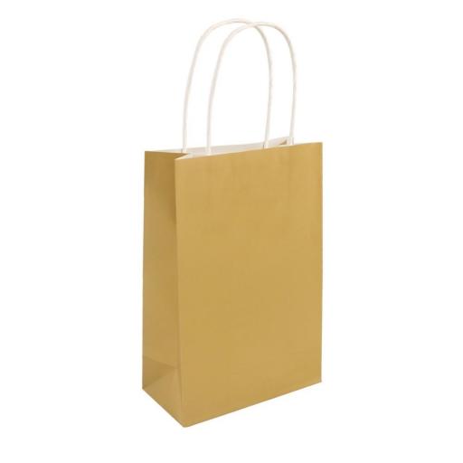 Gold Paper Bag With Handle