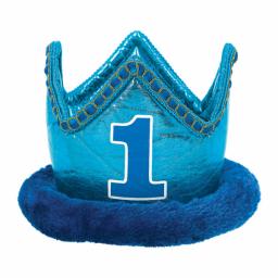 1st Birthday Blue Fabric Crown.jpg