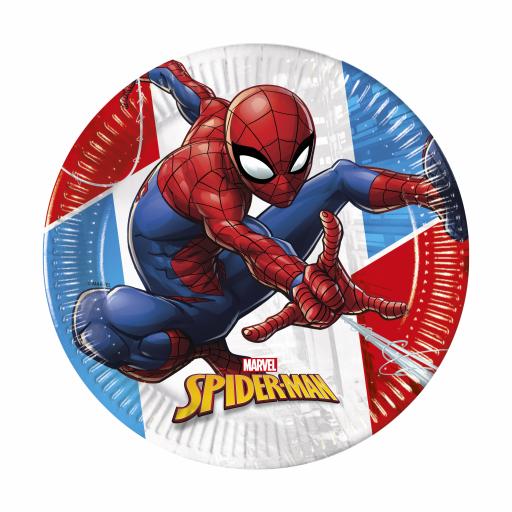 Spiderman 23cm Paper Plates - 8