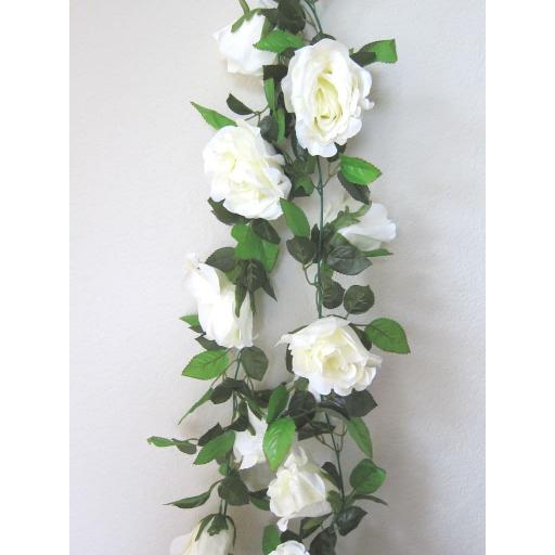 Artificial Pink Roses Garland