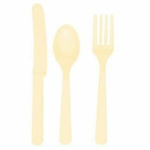 Plastic Cutlery 20 Ivory Forks