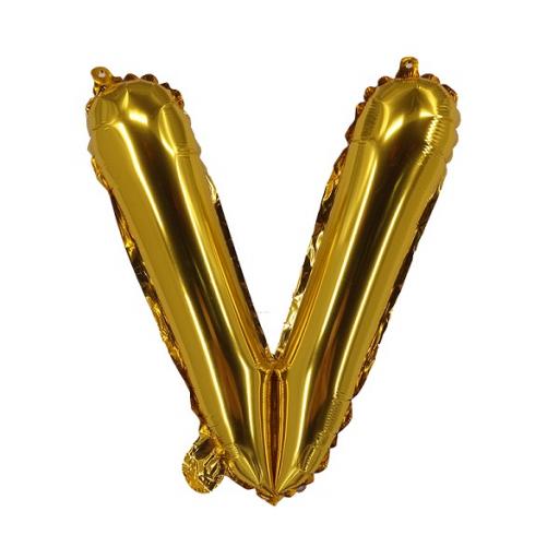 14 Inch Gold Air Foil Balloon V