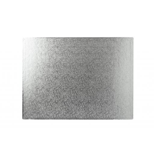 10x14 inch Hardboard Card Oblong Silver