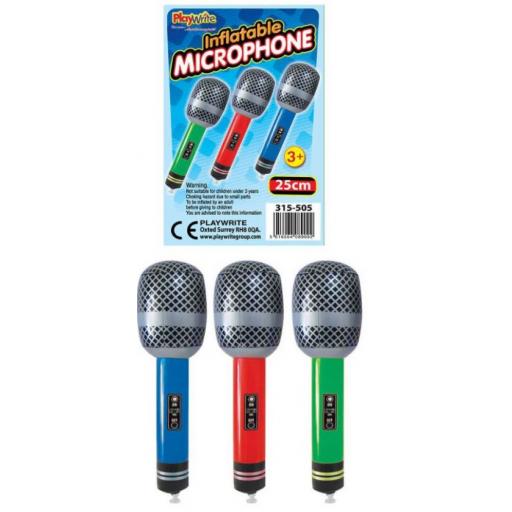 1 Inflatable Microphone 26.6 Cm