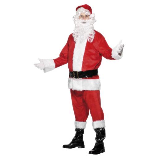 Deluxe Santa Costume, Red XL