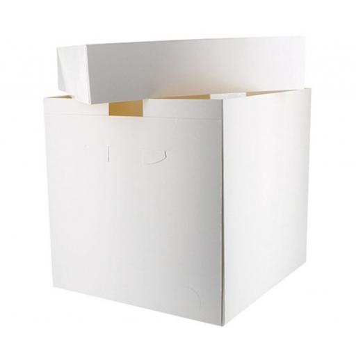 White Tall Cake Box - 355 x 355 x 304mm (14 x 14 x 12'')