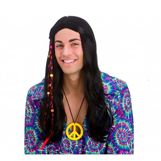 Cool Hippie Wig ( Black)