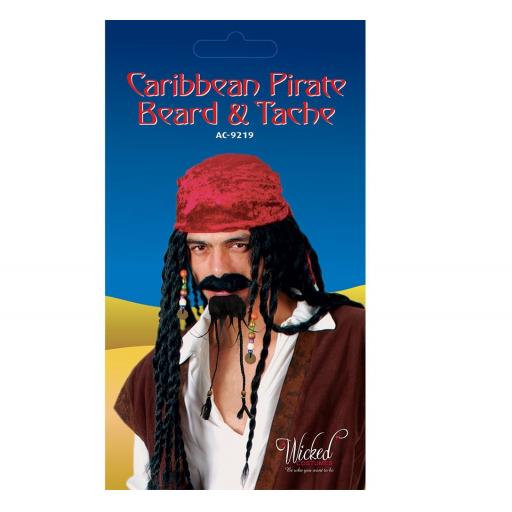 Carribean Pirate Beard & Tash