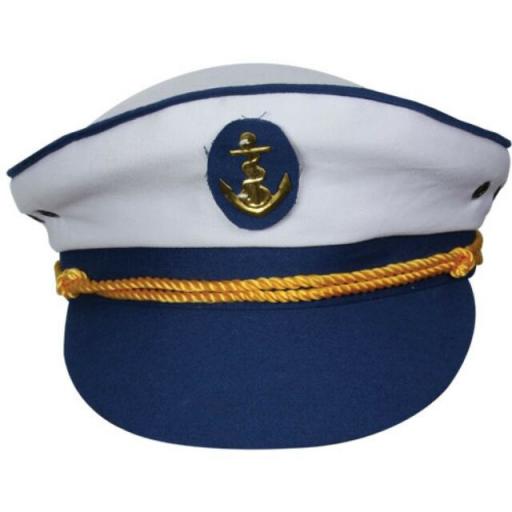 Sailor Captain Cap - White