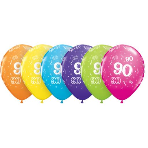 Latex quality balloons 15 x 12 age 90