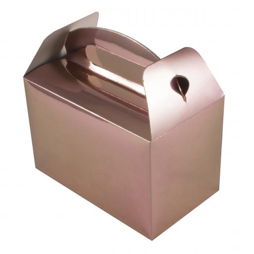 Oaktree Party Box 100mm x 154mm x 92mm 6pcs Metallic Rose Gold