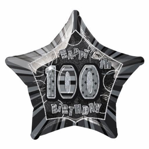 20″ Black Prism 100th Star Foi