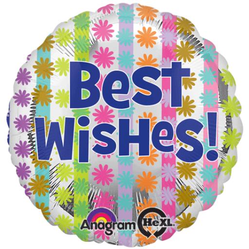 18" Bright Best Wishes Balloon
