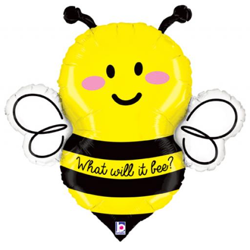 Bee What Will It Bee Foil Balloon 34in
