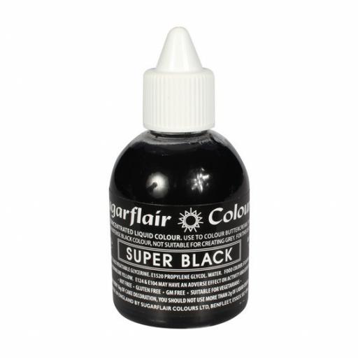 Sugarflair Super Black Food Colour 60ml