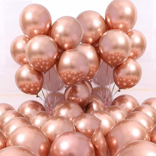 Rose Gold Platinum 11″ Latex Balloons 25ct