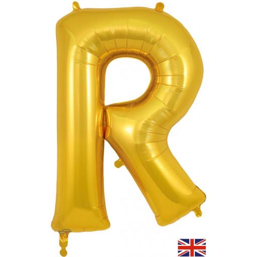 34inch Letter R Gold