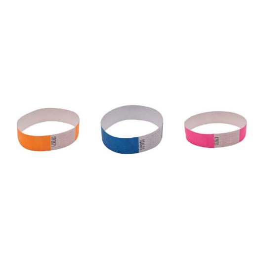 100 Wristbands for Events Single Colour