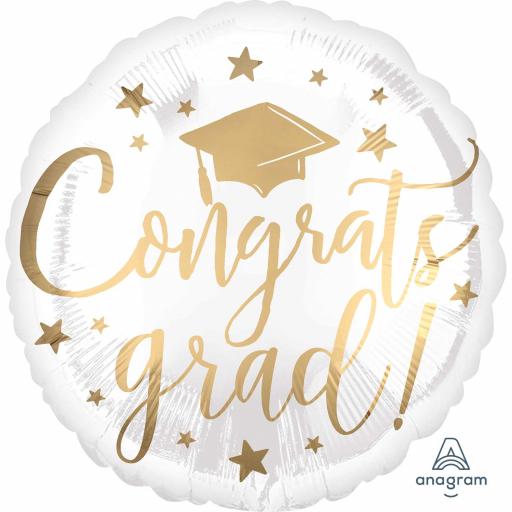 Congratulations Grad Stars Standard Foil Balloons