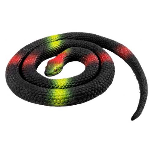 python junior 75 cm rubber black/green/red