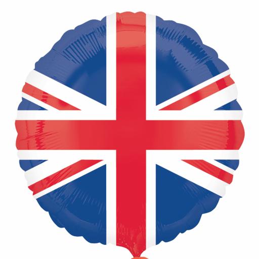 Great Britain Flag Foil Balloons 18"