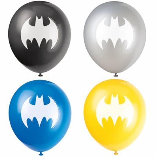 Batman latex balloons 12in 8pcs