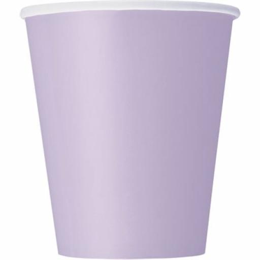 Lavender cups 9oz 8pcs