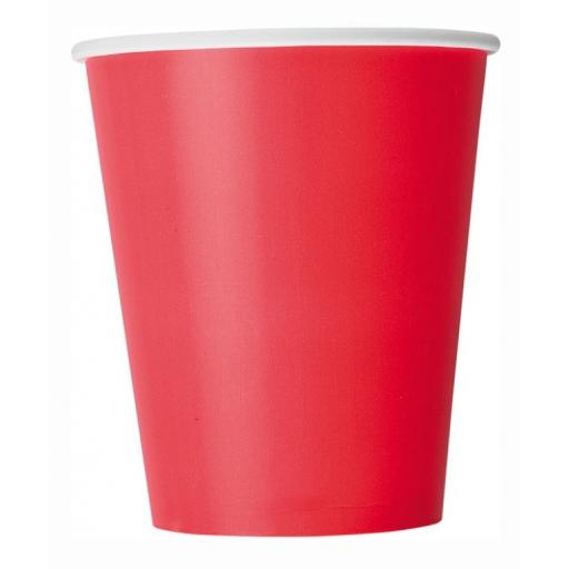 8 pack Ruby Red 9oz Cups