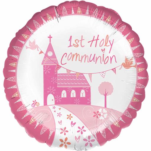 Communion Church Pink Standard Foil Balloons