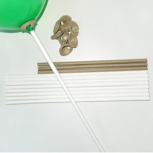 Balloon Sticks & Cups Paper Bio 10PK