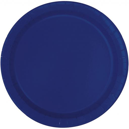 Royal Blue Paper Plates 8pcs