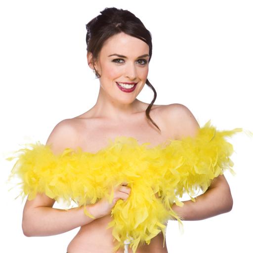 Feather Boa – Yellow 60g/1.7m